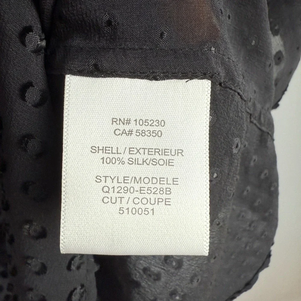 Equipment 100% Silk Femme Luxury‎ Minimalist Black Sleeveless Silk Blouse sz S - Picture 7 of 8